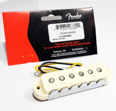Pickup Chitarra Originale Fender '62 USA Aged White Jaguar Bridge - 005-4494-049 - Foto 4