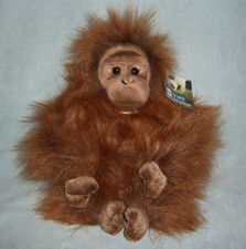 MIYONI by Aurora ORANGUTAN Monkey Plush Stuffed Animal Sitting 2017