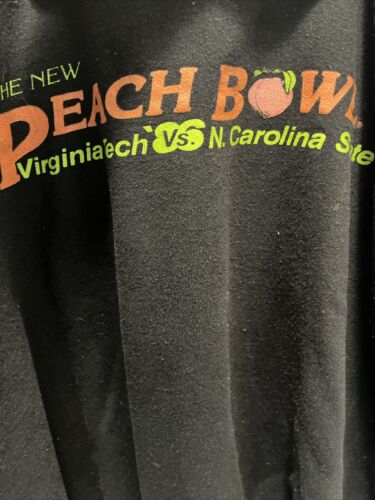 Felpa calcio vintage anni 80 1986 Peach Bowl Virginia Tech Nc State taglia L - Foto 2 di 7