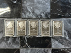 Lot of 5 - 1 oz Silver Bar Liberty American Buffalo .999 Fine Silver