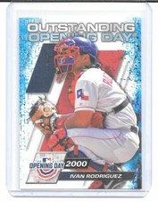 2021 Topps Opening Day - Outstanding Opening Day #1 Ivan Rodriguez (Rangers)