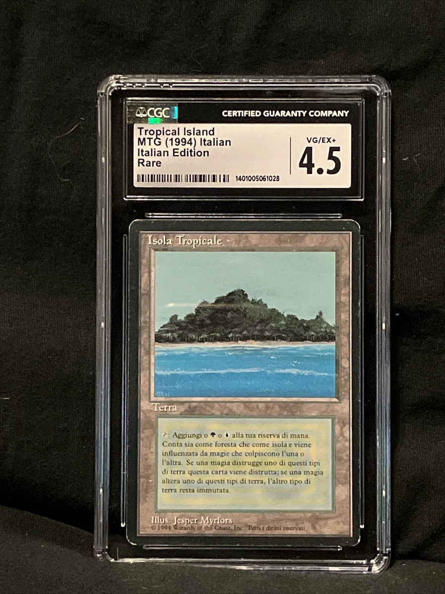 MTG黒枠tropical island （FBBイタリア語 デュアルランド） 1枚の