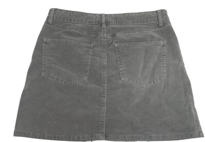Tillys RSQ COLLECTIVE Gray Corduroy Mini Skirt Juniors Size 7/28