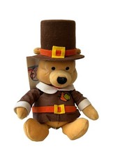 Disney Store Winnie the Pooh Pilgrim Pooh Mini 8  Beanbag Plush