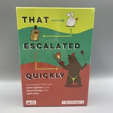 That Escalated Quickly Card/Party Game; Maker...