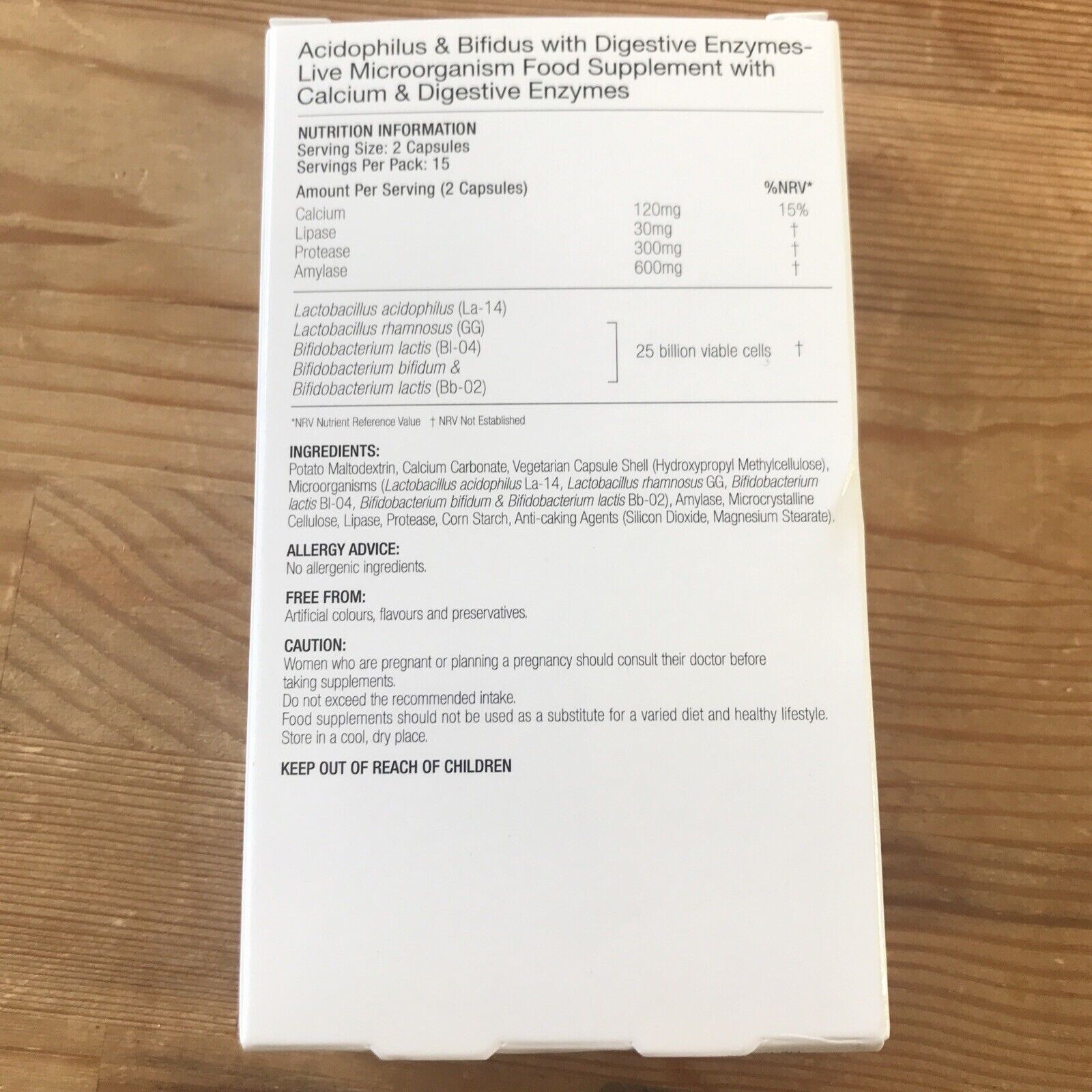 Proven Probiotics Acidophilus & Bifidus With Digestive Enzymes eBay