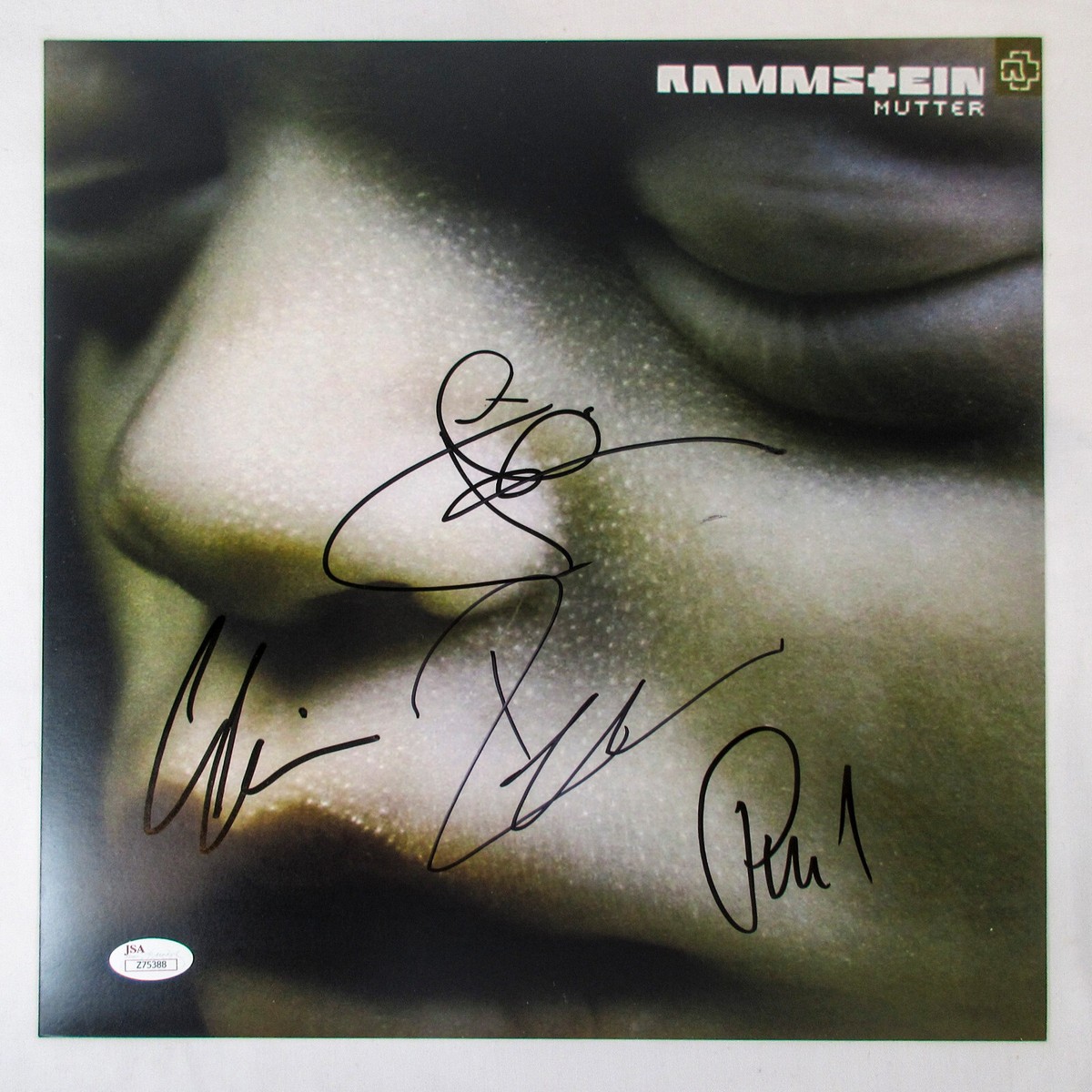 Till Lindemann + 3 Band Signed RAMMSTEIN 12x12 MUTTER Album Photo