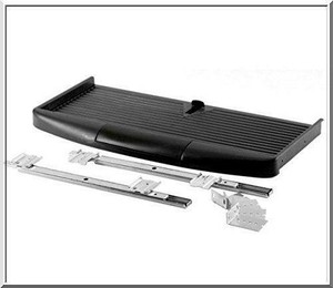 Black or Grey UNDER DESK KEYBOARD TRAY SHELF BALL BEARING SLIDING DRAWER