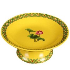 Piatto frutta cinese 18 cm Buddha loto piatto offerta Buddha forniture casa