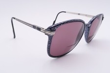 Authentic Vtg GUCCI GG 1102 Sunglasses FRAMES 63P Blue Black 57 17-140 D151