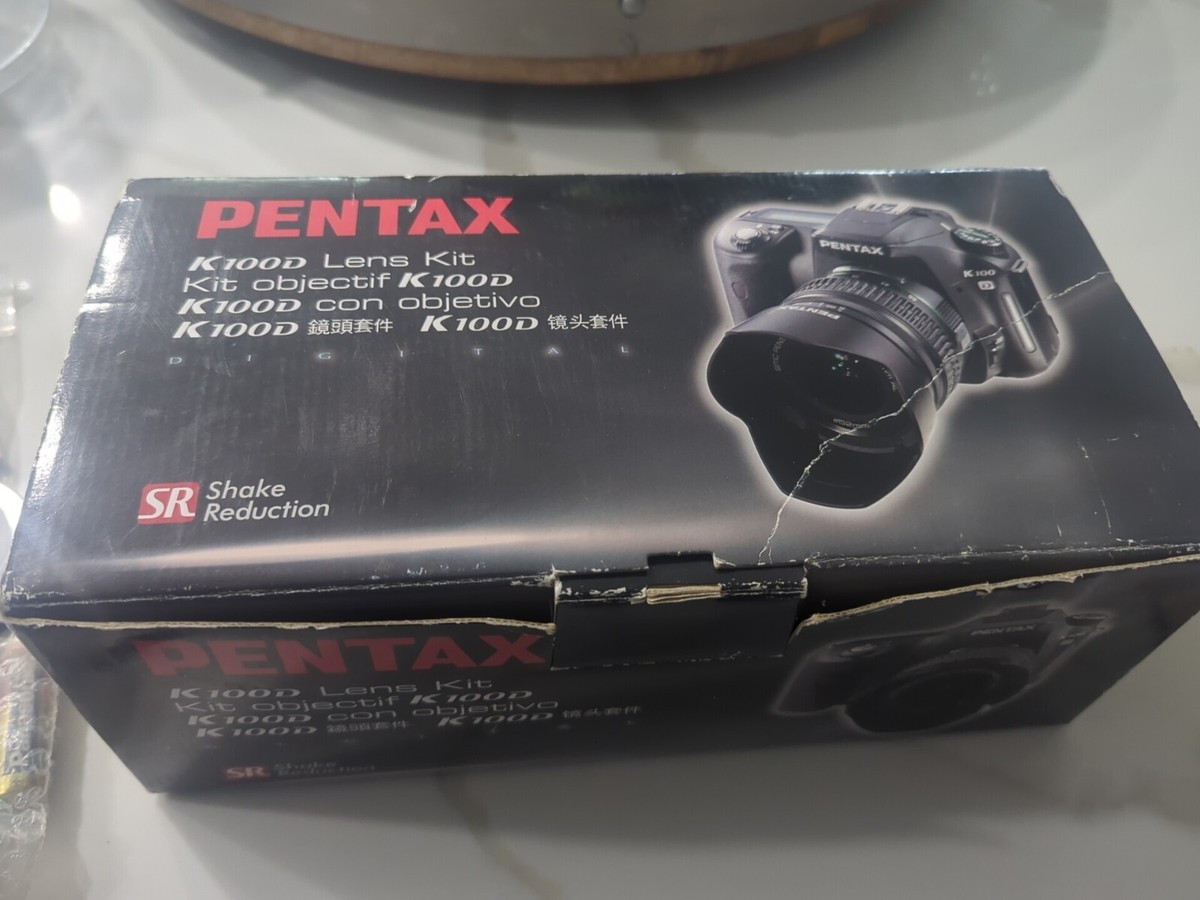 PENTAX K100D 6.1MP Digital SLR Camera Black Kit w/DA AL 18-55mm 