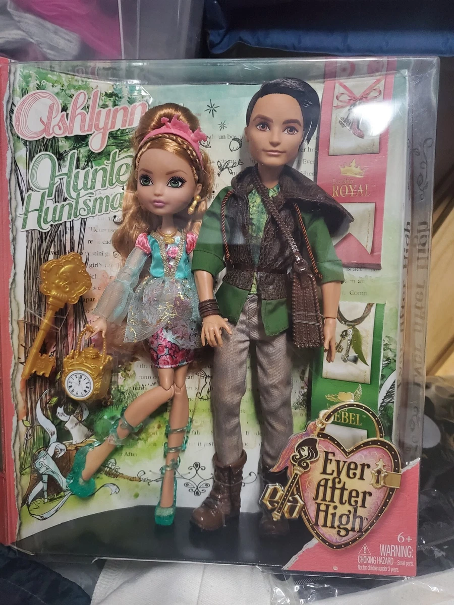 Ever After High Ashlynn Ella and Hunter Huntsman Fashion Doll, 2-Pack