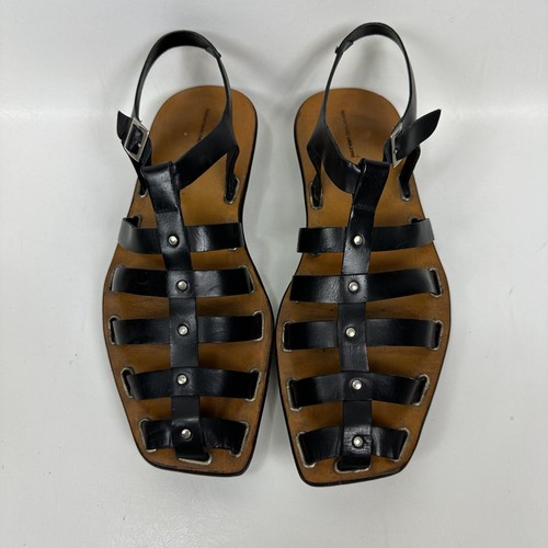sebastiano migliore sandals Wooden Gladiator Mens Size 11-12 - Picture 3 of 9