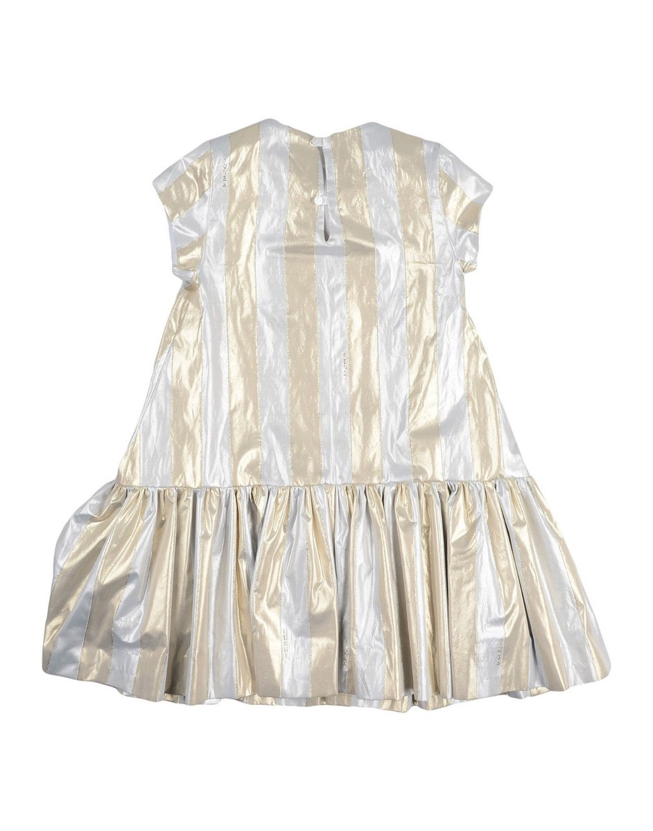 NWT NEW Fendi girls gold silver stripe metallic dress 6y | eBay