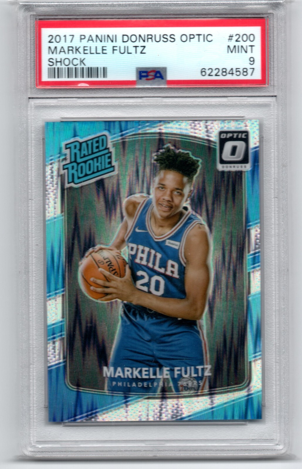 2017-18 Panini Donruss Optic Markelle Fultz #200 Shock PSA 9