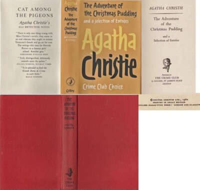 Agatha Christie  THE ADVENTURE OF THE CHRISTMAS PUDDING 1st w/fdj 1960 Mystery