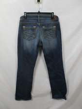 BKE Jeans Womens 30 Blue Payton Boot Flare Leg Payton Mid Rise Denim Stitch