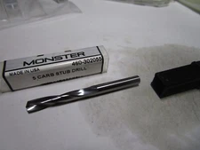 Screw Machine Drill Bit,#5 135 Degrees Pt Angle Solid Carbide Bright Finish