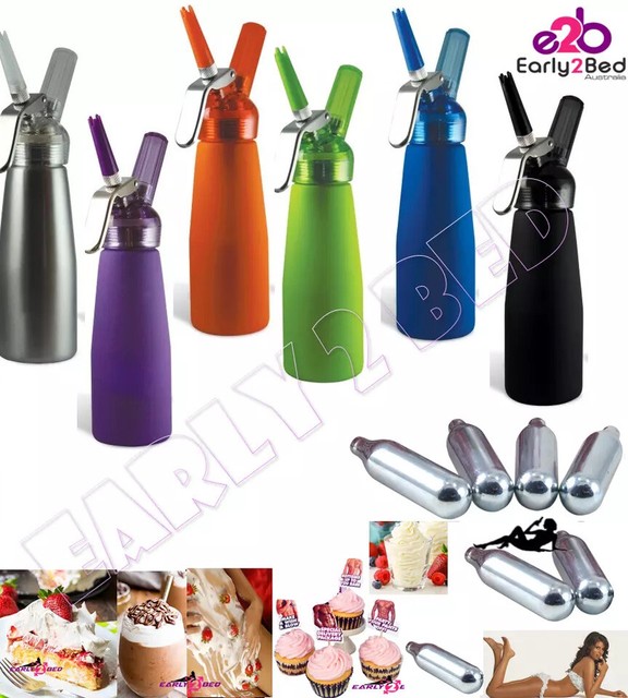 Hendi 0.95 Litre Cream Whipper Nitrous Oxide Dispenser 50 X NOS