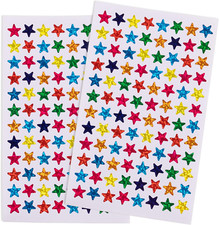 , 960 Pack Laser Shiny Sparkle Star Stickers 1Cm Self Adhesive Assorted Colors S