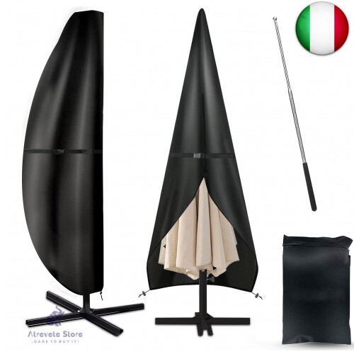 NCKIHRKK Copertura per Ombrellone con Asta, Copri Ombrellone da Giardino in