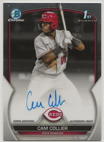 CAM COLLIER 2023 Bowman Chrome 1st BOWMAN AUTOGRAPH Cincinnati Reds HOT!!