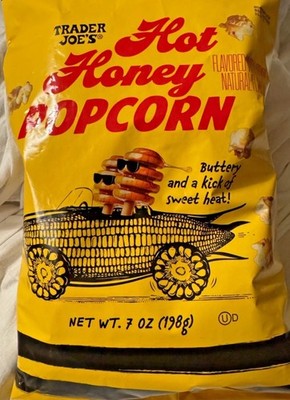 2 Pack Trader Joe's Hot Honey Popcorn Buttery Sweet With a Kick