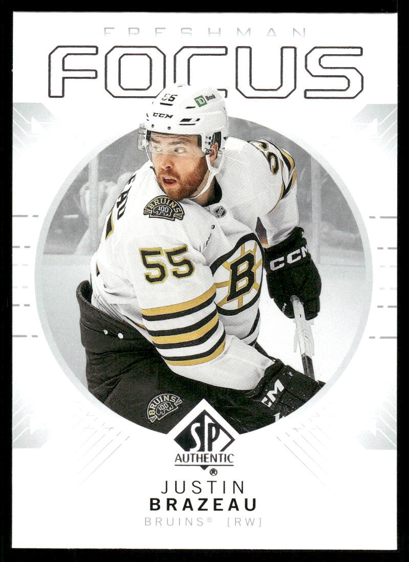 2024-25 SP Authentic Freshman Focus #FF35 Justin Brazeau - HKY