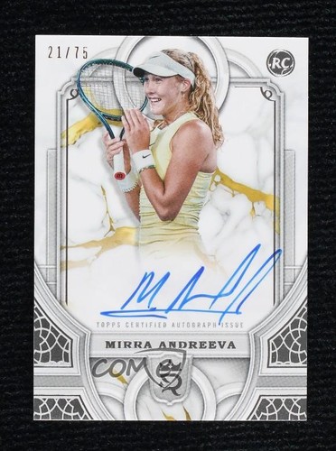 Mirra Andreeva #RA-MA 2024 Topps Royalty Rookie Autograph card