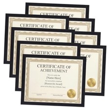 8.5 x 11 Picture Frame Set of 8, Black 8.5 by 11 Photo Frames 8.5x11-8 Pack
