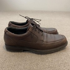 Johnston Murphy Shoes Mens Size 9 Brown Leather Derby Dress Square Toe 20-3602