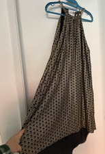 Michael Michael Kors Black With Gold Shimmer Grecian Dress Chain Collar SMALL