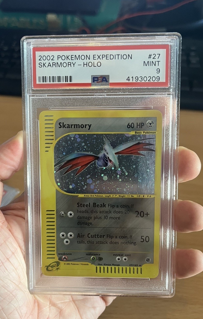 2002 POKEMON EXPEDITION SKARMORY 27/165 HOLO