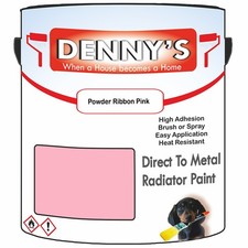 Dennys High Temp Radiators Paint - Powder Ribbon Pink