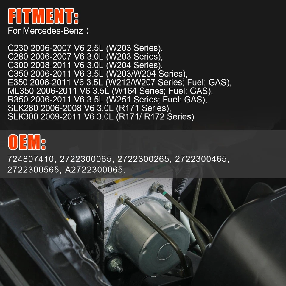 Brake Vacuum Pump For Mercedes-Benz C280 C300 C350 E350 ML350 R350 SLK280 SLK300 Foto 2 de 4