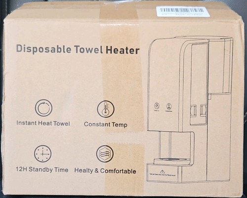 Towel Warmer White Instant Heat Constant Temp 12H Standby - (As-Is, For Parts)