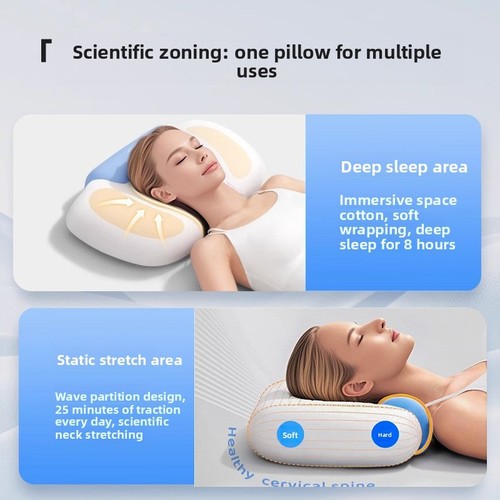 Cuscini Collo Memory Foam Alta Qualità Cuscini Supporto Spinale Professionali - Foto 7 di 16