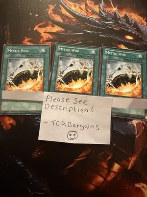 3x Mystik Wok Gemischte Sets/Editionen/Rarität Yugioh! karten - siehe Beschreibung! 