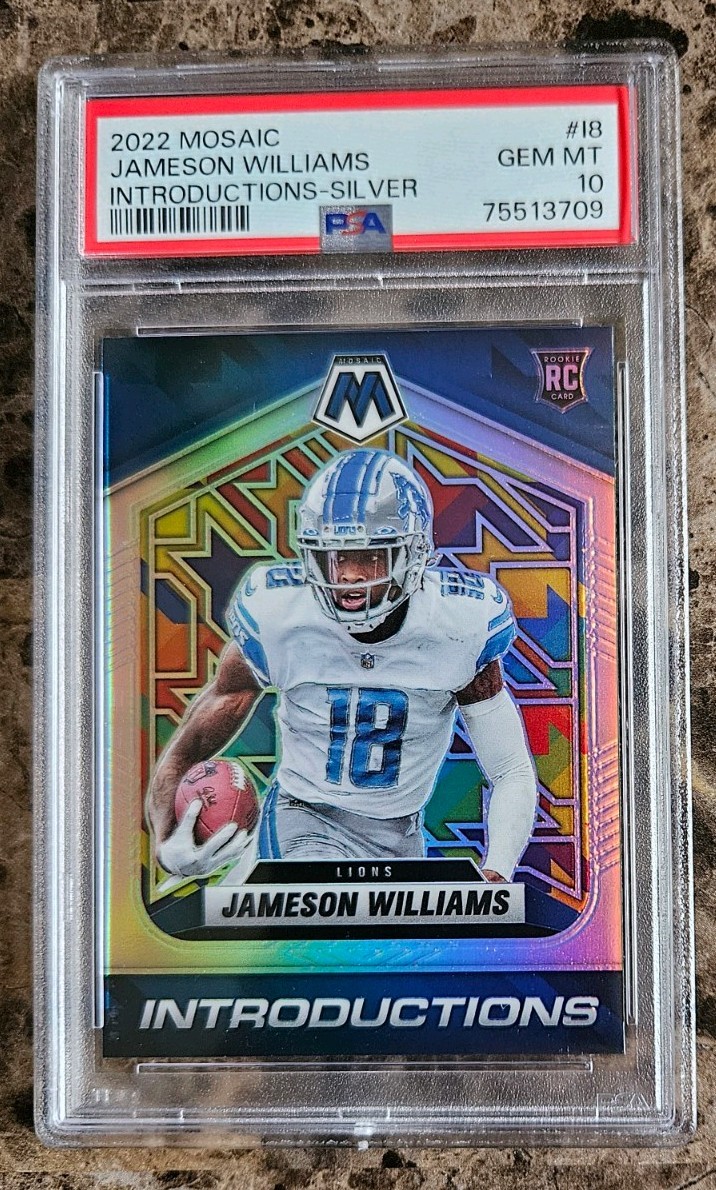 Jameson Williams Panini Mosaic Introductions #I8 Silver