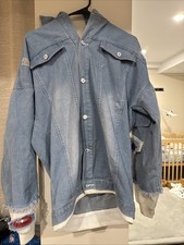 Anime Attack on Titan Denim Jacket Cosplay Hoodie Sweatshirt Hooded Jacket Coat