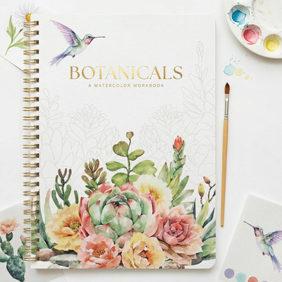 Beautiful Watercolor Book for Beginners - Guided Watercolor Painting Workbook w