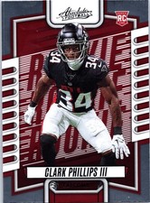 2023 Panini Absolute #195 Clark Phillips III Black Atlanta Falcons