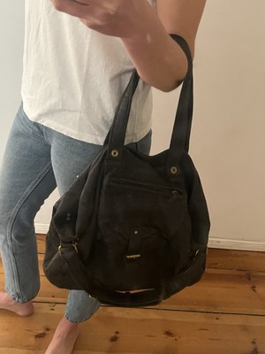 660.- Jerome Dreyfuss    Tasche Billy M Schwarz Groß Leder + Demellier Bag Noir