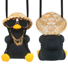 Cool Car Accessories For Men Funny Black Duck Truck Rear View Mirrors Charm Bk