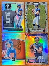 Davis Webb 2017 Rookie Prizms 4 Card Lot NY Giants