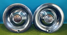 Pontiac Chieftain Streamliner OEM Stainless Wheel Covers (2) 1949 1950 Deluxe