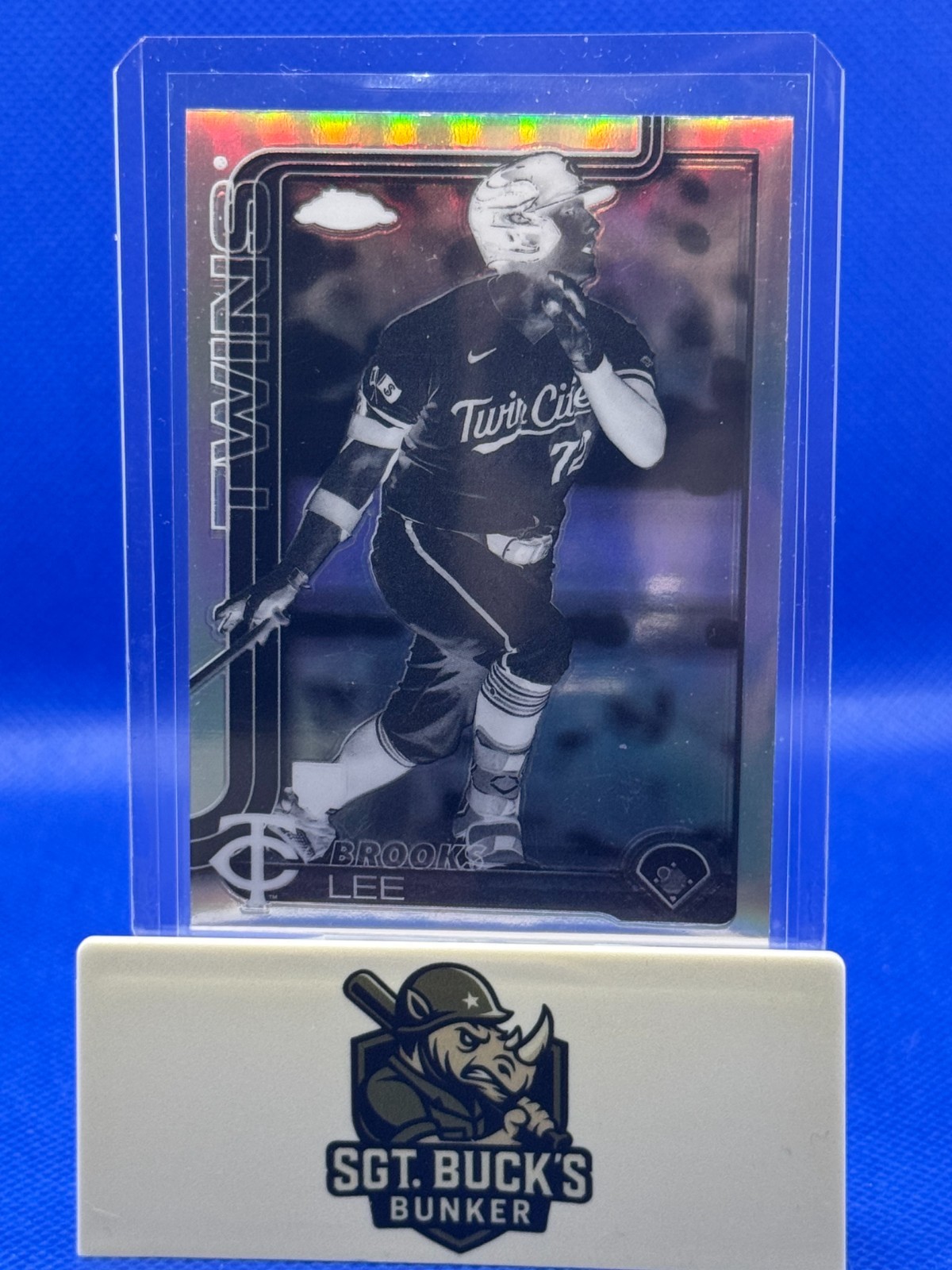 BROOKS LEE 2025 Topps Chrome #234 Negative Refractor Rookie RC Twins