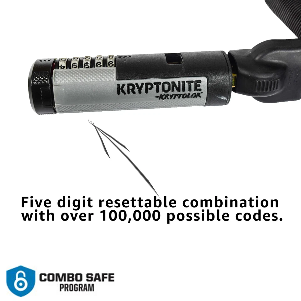 Kryptonite 003274 KryptoLok 912 Combo Chain Lock - 120cm - Image 4 of 4