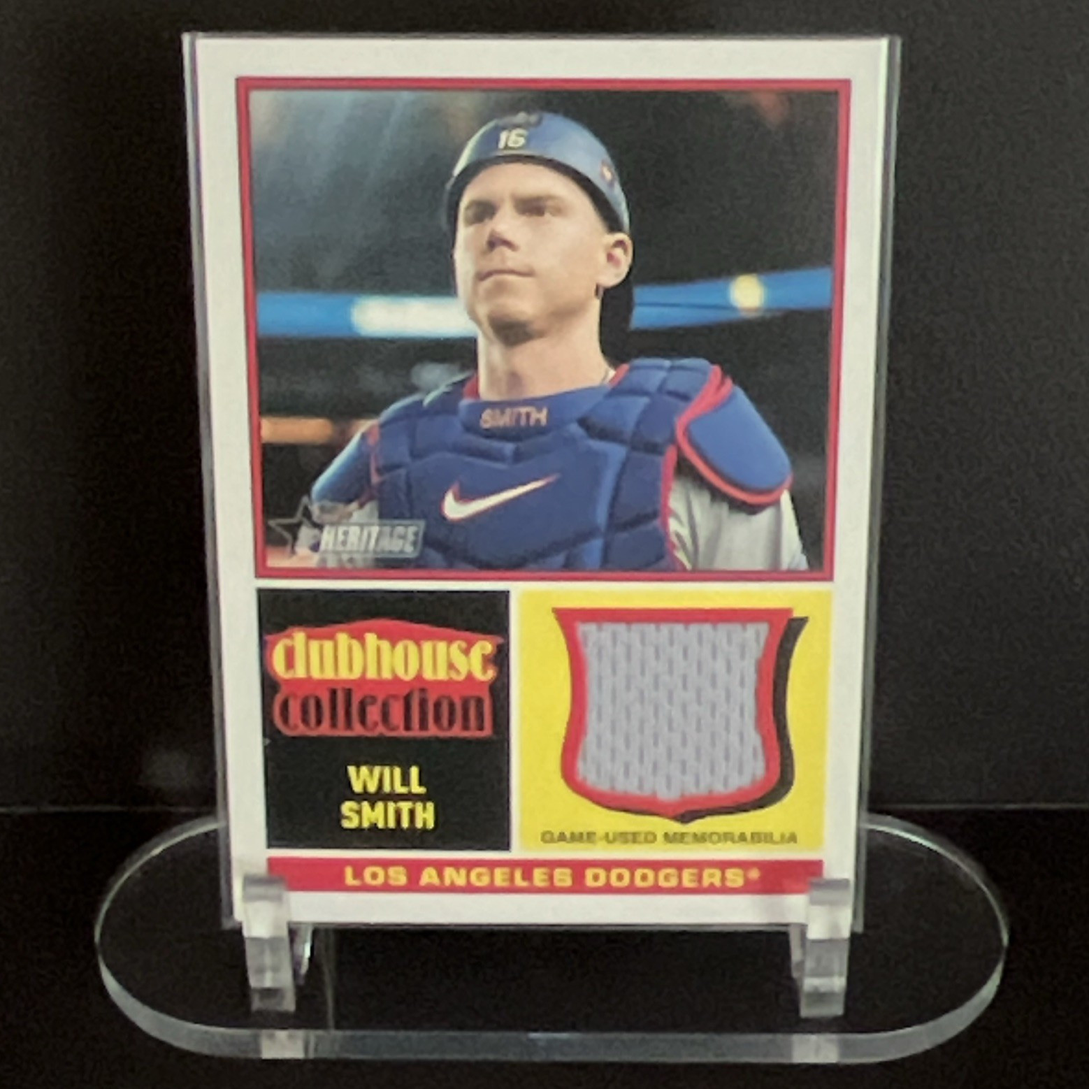 Topps 2025 Heritage Will Smith Dodgers Clubhouse Collection Relic #CCR-WS