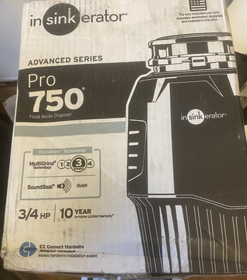 BRAND NEW  InSinkErator Evolution Pro 3/4 hp Continuous Feed Garbage Disposal